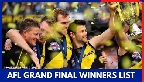 List of AFL Grand Final Winners .